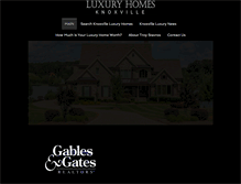 Tablet Screenshot of luxuryhomesofknoxville.com